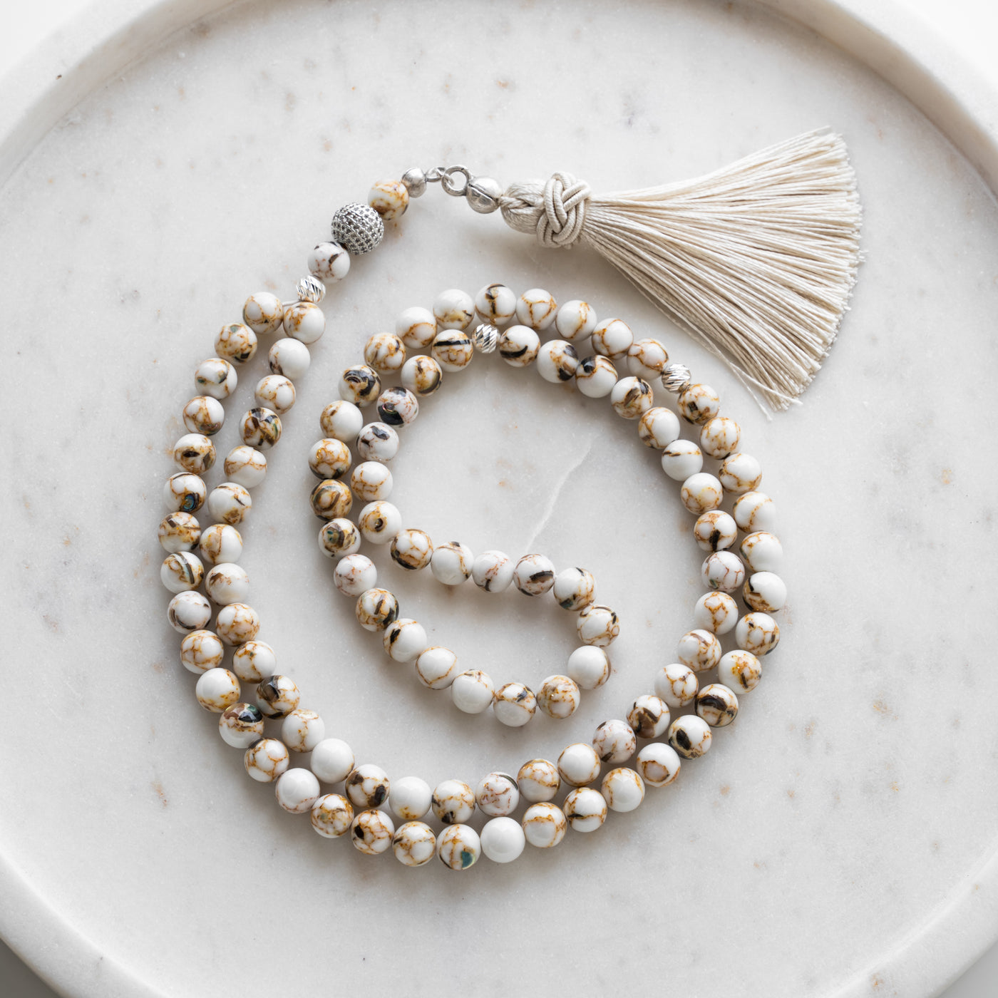 99 Prayer beads - Caramel Quartz Gemstone. All Seven Sajada Misbaha are made with cubic zirconia and sterling silver separators. The Tasbih are handmade in Turkey with big attention to details and quality.